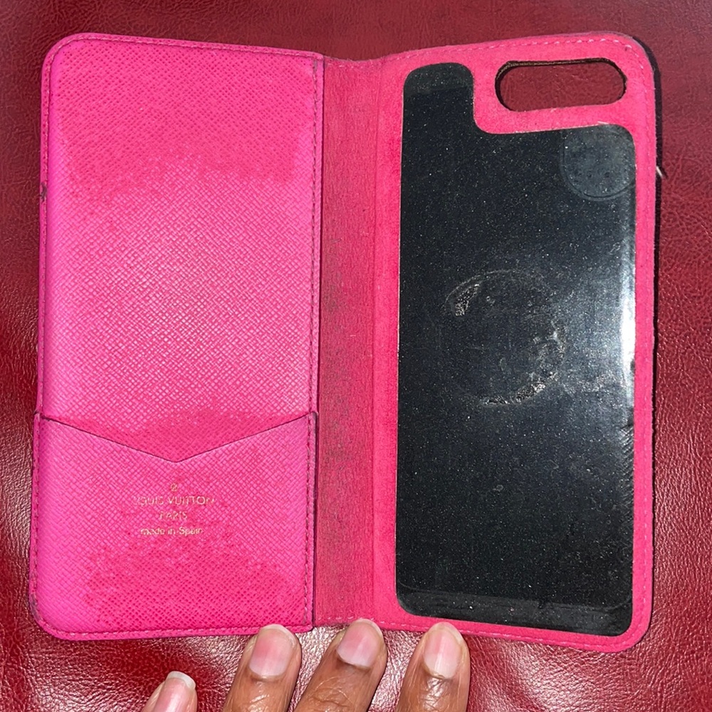 Louis Vuitton Monogram Eclipse Iphone Folio Case - image 2